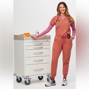 Figs Terracotta Zamora Jogger Scrub Pant